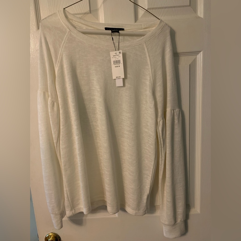 Sanctuary light-weight long-sleeve drop shoulder shirt